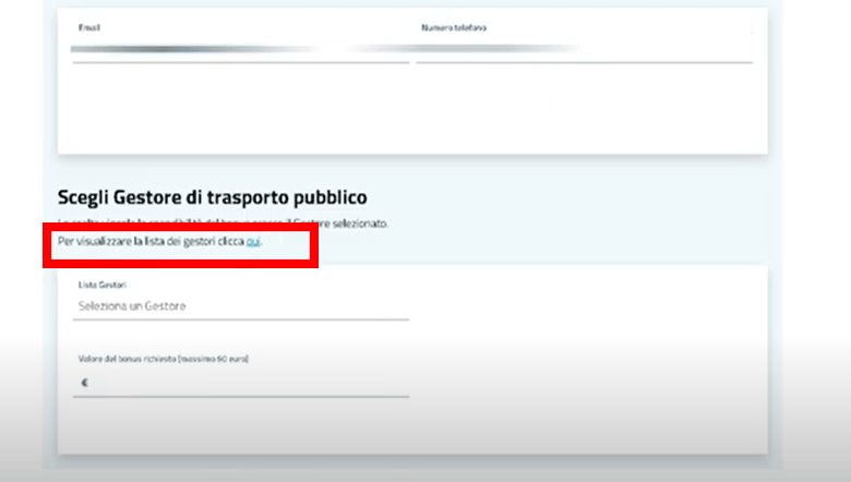 scegli gestore di trasporto publica bonus trasporti